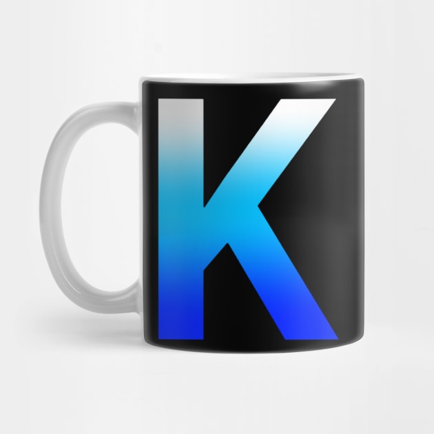 Blue Letter K by JennaBunnies